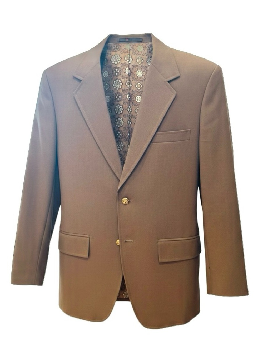 Vintage Men’s Taupe Linen Blazer | Custom Holland & Sherry Hong Kong | Men’s 38